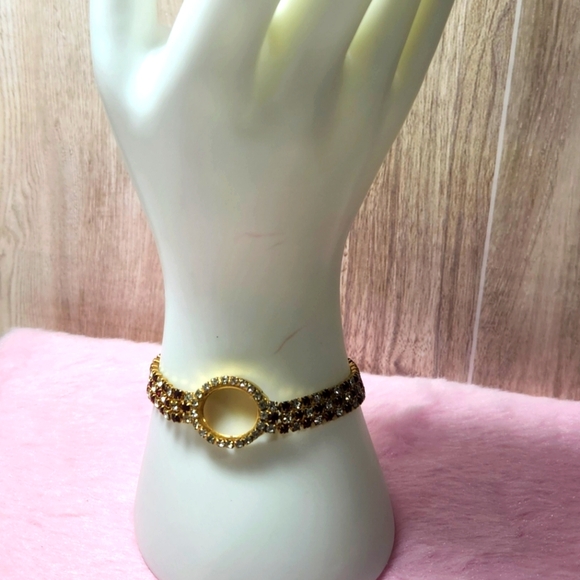 Vintage Eastman Watch CASE NO DIAL Ruby Red Rhinestones Design - Picture 4 of 6